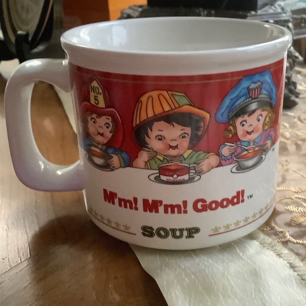 Vintage 1993 Campbell's Soup Mm Mm Good Soup 14oz Cup Bowl Coffee Mug